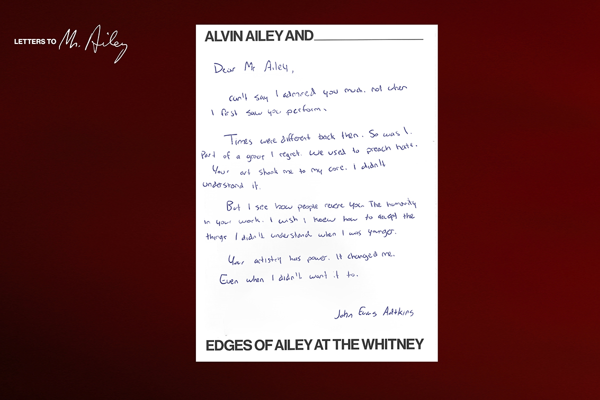 Letters to Mr. Ailey