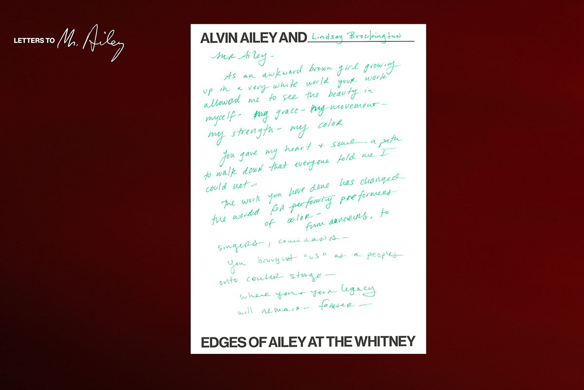 Letters to Mr. Ailey